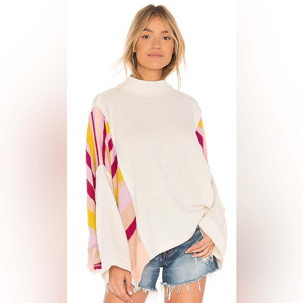 Free People Susie Swit Pullover Oversized Sweater